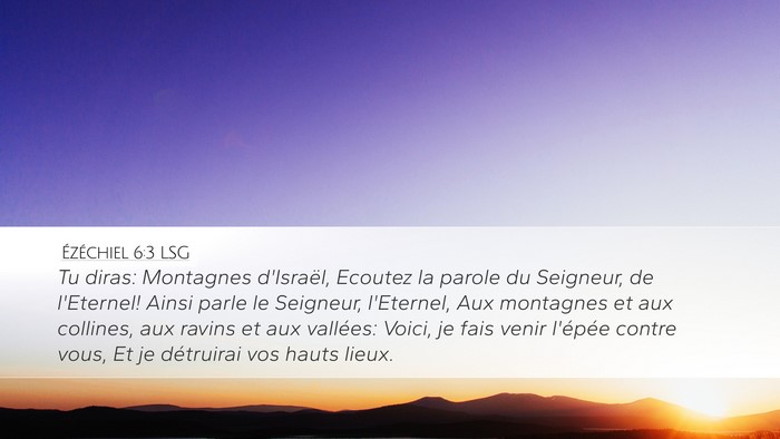 Ézéchiel 6:3 LSG Bible Verse Image