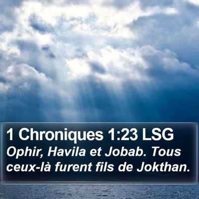 1 Chroniques 1:23 LSG Bible Verse Image