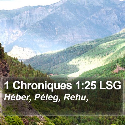 1 Chroniques 1:25 LSG Bible Verse Image