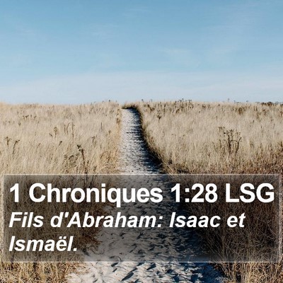 1 Chroniques 1:28 LSG Bible Verse Image