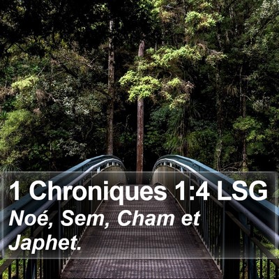 1 Chroniques 1:4 LSG Bible Verse Image