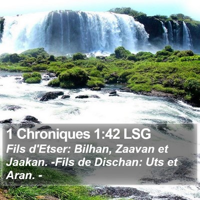 1 Chroniques 1:42 LSG Bible Verse Image