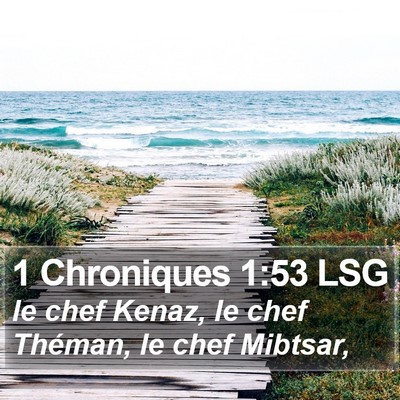 1 Chroniques 1:53 LSG Bible Verse Image
