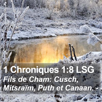 1 Chroniques 1:8 LSG Bible Verse Image