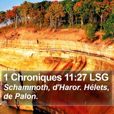 1 Chroniques 11:27 LSG Bible Verse Image