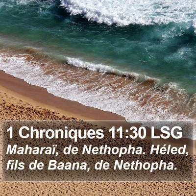 1 Chroniques 11:30 LSG Bible Verse Image
