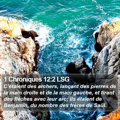 1 Chroniques 12:2 LSG Bible Verse Image