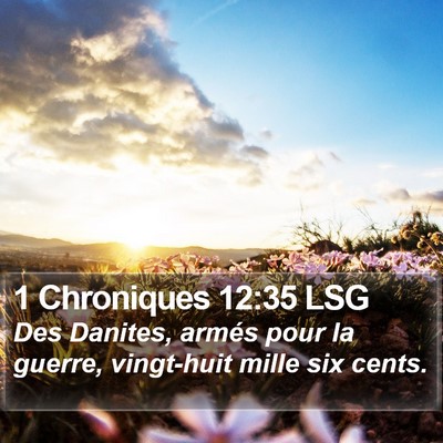 1 Chroniques 12:35 LSG Bible Verse Image