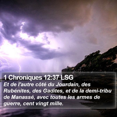 1 Chroniques 12:37 LSG Bible Verse Image