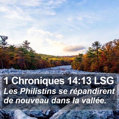 1 Chroniques 14:13 LSG Bible Verse Image