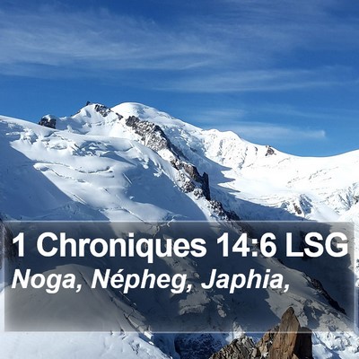 1 Chroniques 14:6 LSG Bible Verse Image