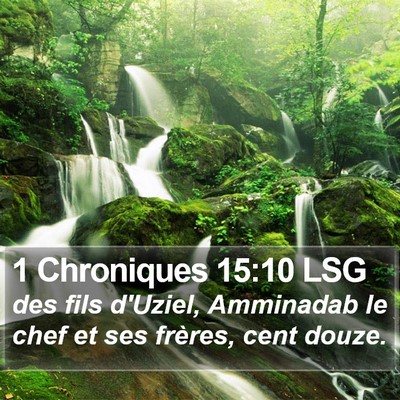 1 Chroniques 15:10 LSG Bible Verse Image