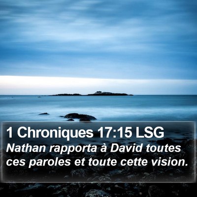 1 Chroniques 17:15 LSG Bible Verse Image