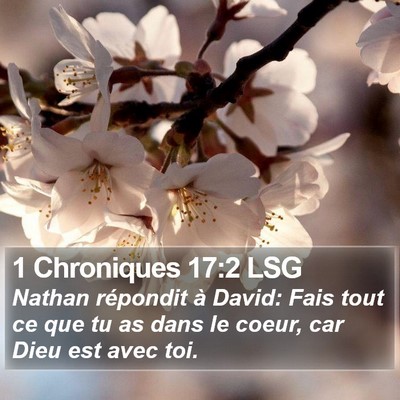 1 Chroniques 17:2 LSG Bible Verse Image