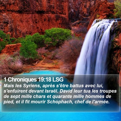 1 Chroniques 19:18 LSG Bible Verse Image