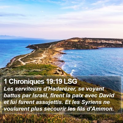 1 Chroniques 19:19 LSG Bible Verse Image