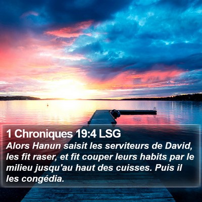 1 Chroniques 19:4 LSG Bible Verse Image
