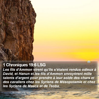 1 Chroniques 19:6 LSG Bible Verse Image