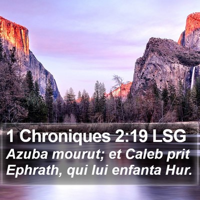 1 Chroniques 2:19 LSG Bible Verse Image