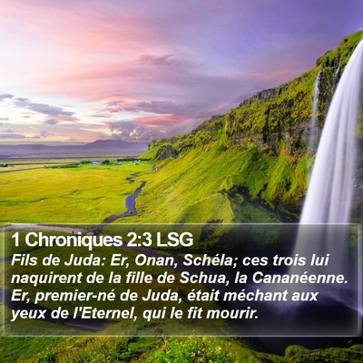 1 Chroniques 2:3 LSG Bible Verse Image