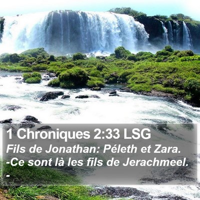 1 Chroniques 2:33 LSG Bible Verse Image