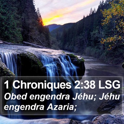 1 Chroniques 2:38 LSG Bible Verse Image