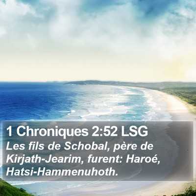1 Chroniques 2:52 LSG Bible Verse Image