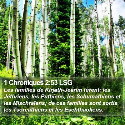 1 Chroniques 2:53 LSG Bible Verse Image