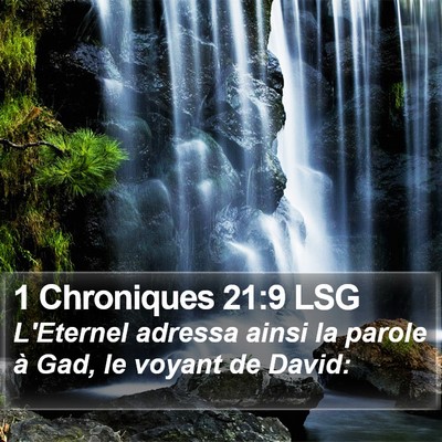 1 Chroniques 21:9 LSG Bible Verse Image
