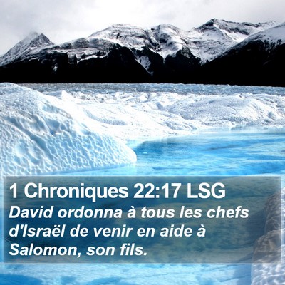 1 Chroniques 22:17 LSG Bible Verse Image