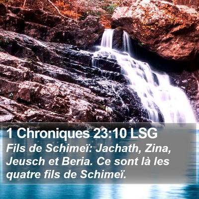 1 Chroniques 23:10 LSG Bible Verse Image
