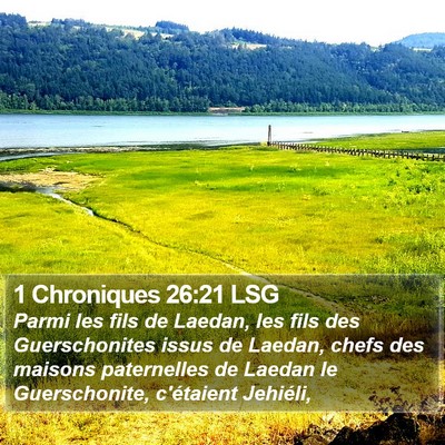 1 Chroniques 26:21 LSG Bible Verse Image