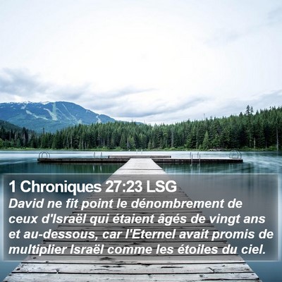 1 Chroniques 27:23 LSG Bible Verse Image