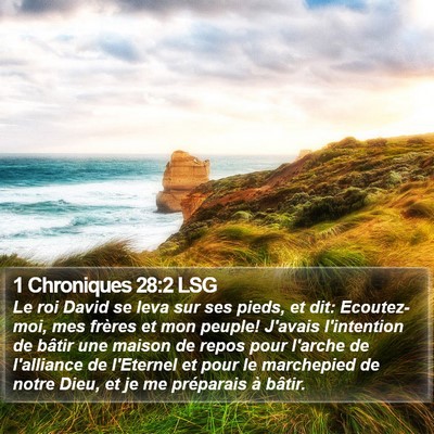 1 Chroniques 28:2 LSG Bible Verse Image