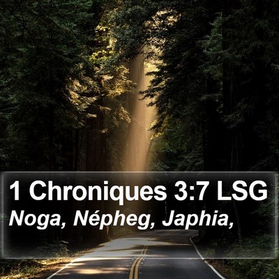 1 Chroniques 3:7 LSG Bible Verse Image