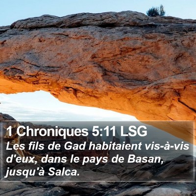 1 Chroniques 5:11 LSG Bible Verse Image