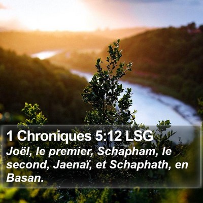 1 Chroniques 5:12 LSG Bible Verse Image