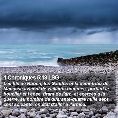 1 Chroniques 5:18 LSG Bible Verse Image