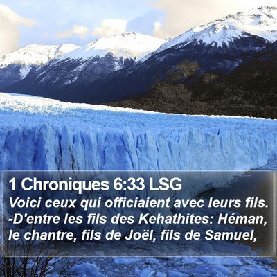 1 Chroniques 6:33 LSG Bible Verse Image