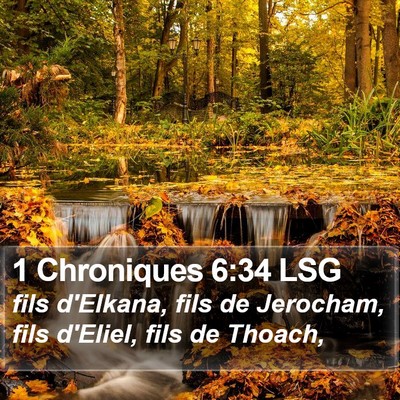 1 Chroniques 6:34 LSG Bible Verse Image