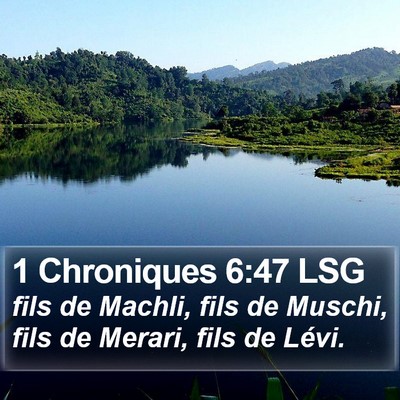 1 Chroniques 6:47 LSG Bible Verse Image