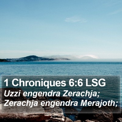 1 Chroniques 6:6 LSG Bible Verse Image