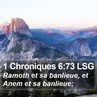1 Chroniques 6:73 LSG Bible Verse Image