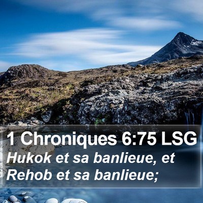 1 Chroniques 6:75 LSG Bible Verse Image