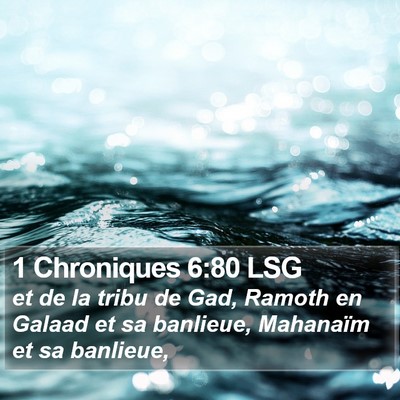 1 Chroniques 6:80 LSG Bible Verse Image