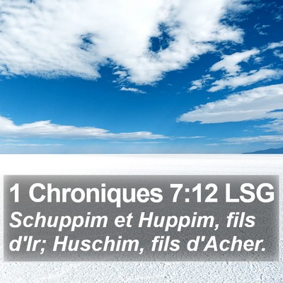 1 Chroniques 7:12 LSG Bible Verse Image