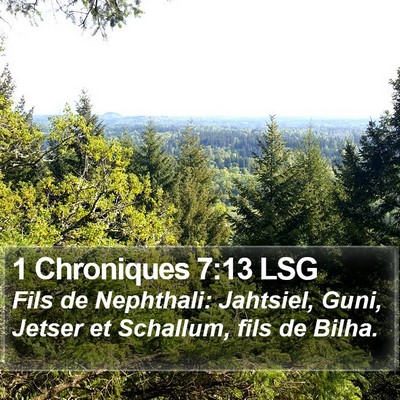 1 Chroniques 7:13 LSG Bible Verse Image