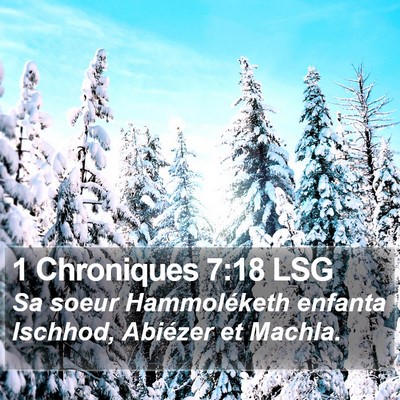 1 Chroniques 7:18 LSG Bible Verse Image