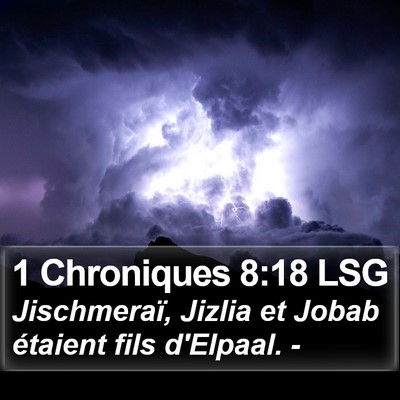1 Chroniques 8:18 LSG Bible Verse Image