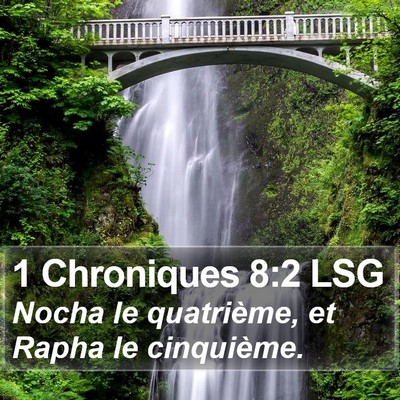 1 Chroniques 8:2 LSG Bible Verse Image